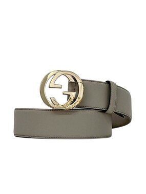 Gucci | Accessories | Gucci Etched Gg Buckle White Wide  display picture 3